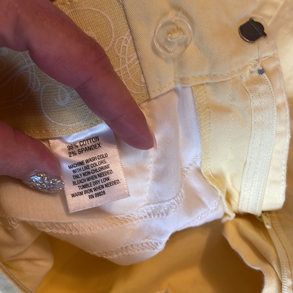 JM Collection yellow trousers size 10 - Picture 4 of 4